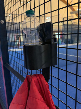 Padel şişe tutucu-akıllı telefon tutucu-havlu tutucu