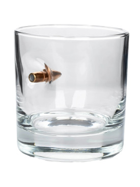 Gerçek .308 Mermili Özel Hediyelik Viski Bardağı Kurşunlu 300cc