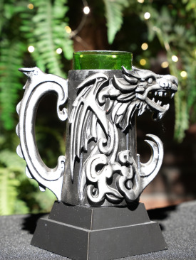 Ejderhalı Gri Bardak