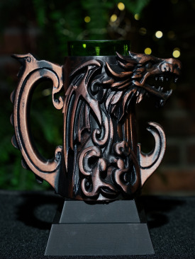 Kadim Ejderha Bakır Efektli Bardak