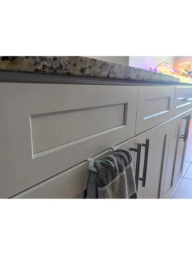 Mutfak Ve Banyo Dolaplarınız Için Havlu Standı- Dolap Için Havluluk (14 CM) Beyaz