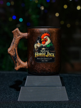 Kahveci Horoz Jack Bakır Efektli Bardak