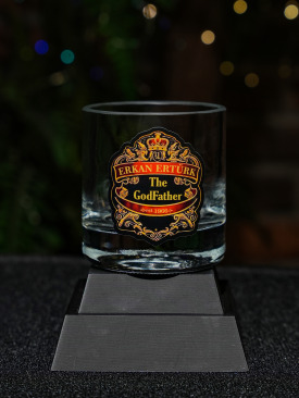 The God Father Kişiye Özel Şeffaf Bardak